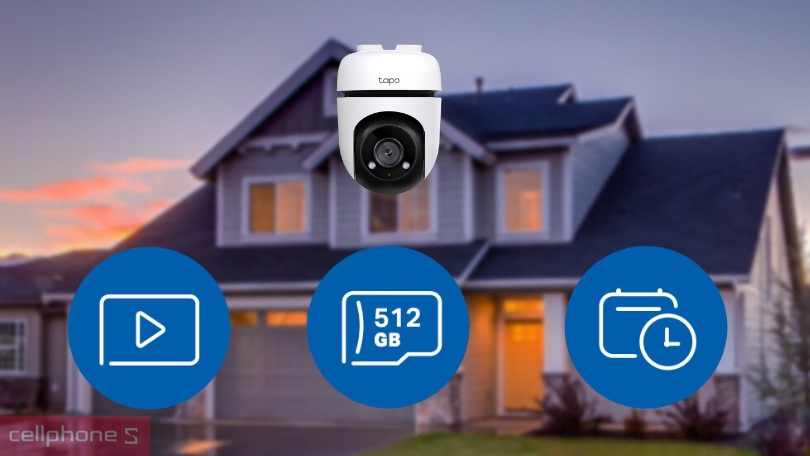 Lưu trữ trên camera TP-Link Tapo TC40 1080p