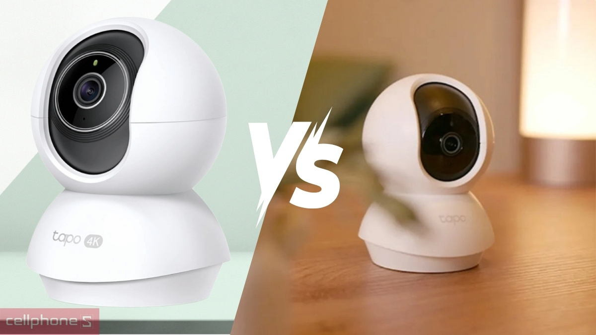 So sánh Camera IP Wifi 360º hồng ngoại 8MP 4K TP-Link Tapo C250 với Tapo C220