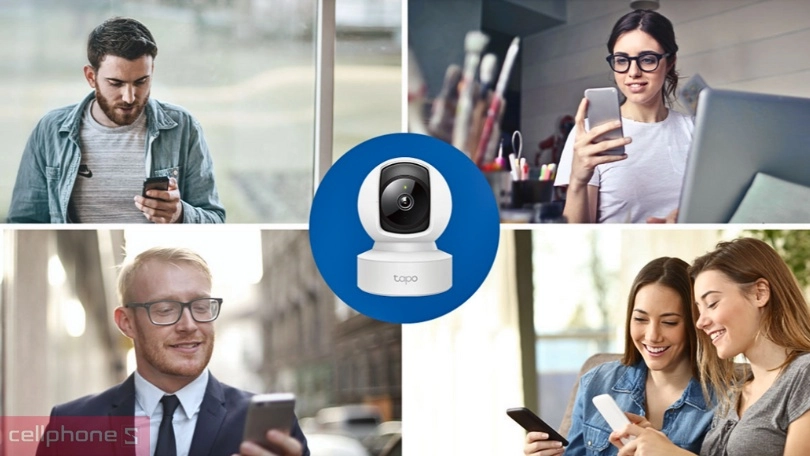 Khả năng đàm thoại của camera IP Wifi 360 TP-Link Tapo C202 hồng ngoại 1080 Full HD