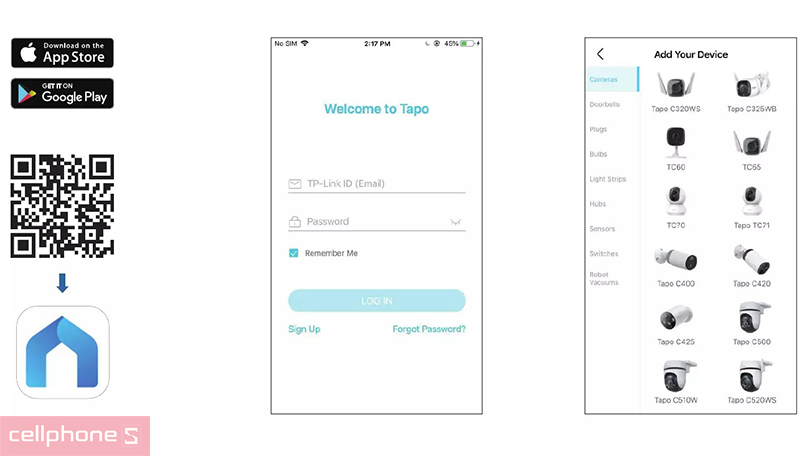 Hướng dẫn cách kết nối camera IP wifi Tp-Link TAPO 1080P TC71 với app Tapo 