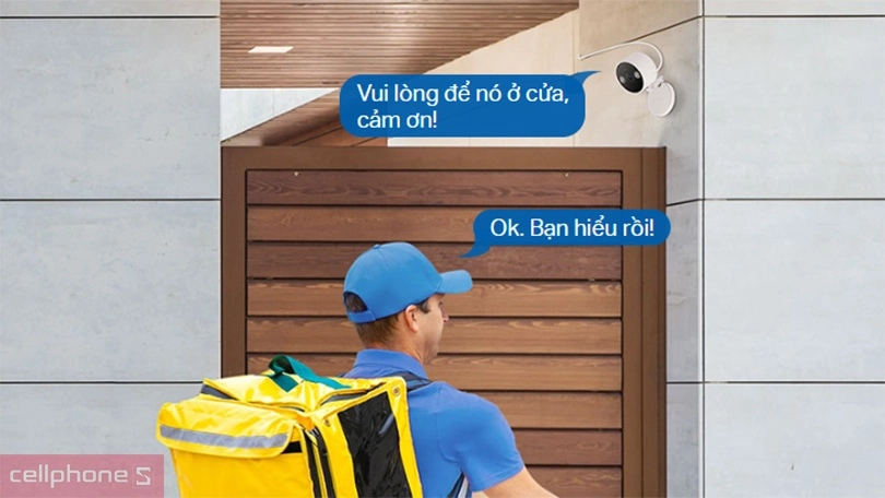 Khả năng đàm thoại trên camera TP-Link Tapo C120 4MP