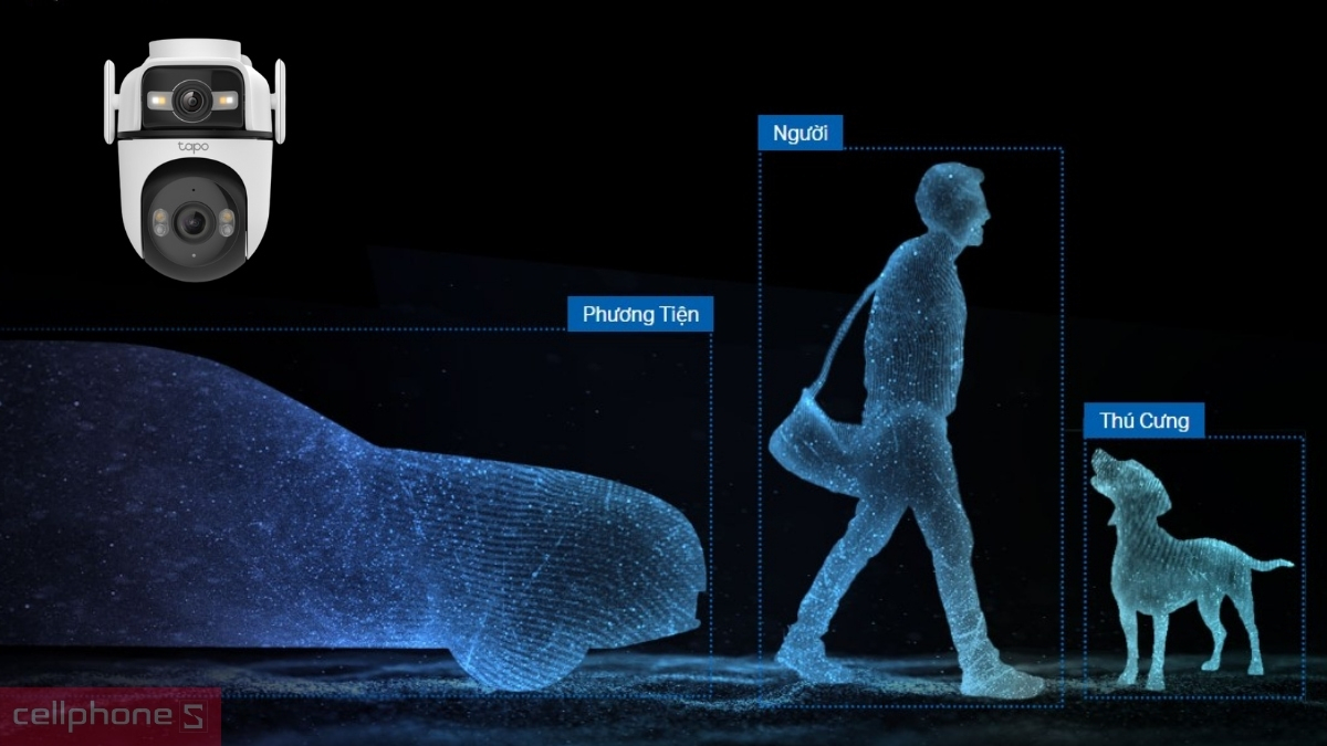 Nhận diện chuyển động Camera TP-Link Tapo 3MP C546D