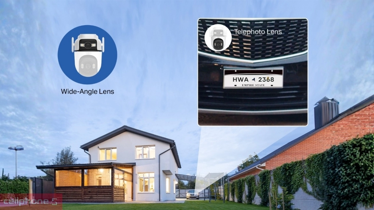 Góc quay camera TP-Link Tapo 3MP C546D