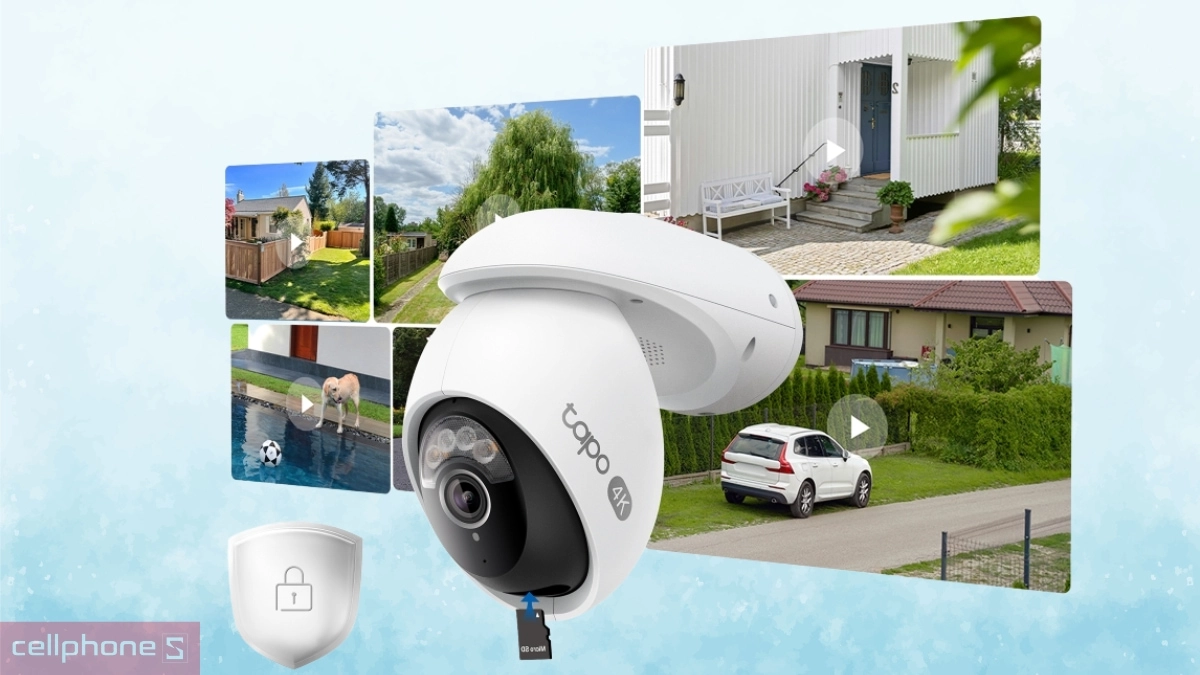 Khả năng lưu trữ linh hoạt của camera TP-Link Tapo IP C560WS ngoài trời 8MP
