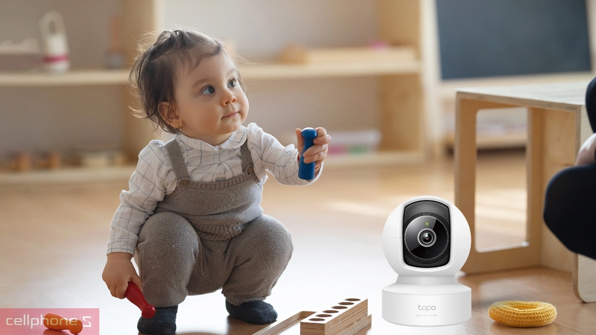 Chất lượng ghi hình rõ nét của camera TP-Link Tapo IP Wifi 360 C232 5MP
