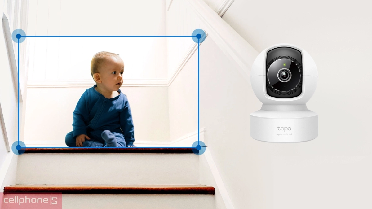 Khả năng quay và quét của camera TP-Link Tapo IP Wifi 360 C232 5MP