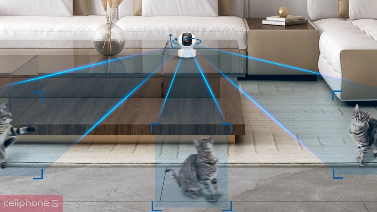 Khả năng nhận diện, phát hiện chuyển động của camera TP-Link Tapo IP Wifi 360 C232 5MP