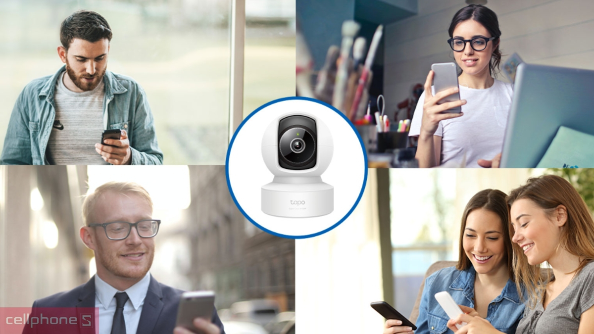 Khả năng hỗ trợ đàm thoại 2 chiều của camera TP-Link Tapo IP Wifi 360 C232 5MP