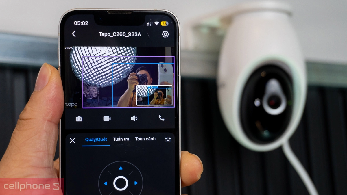 Khả năng nhận diện chính xác của camera TP-Link Tapo IP Wifi 8MP C260