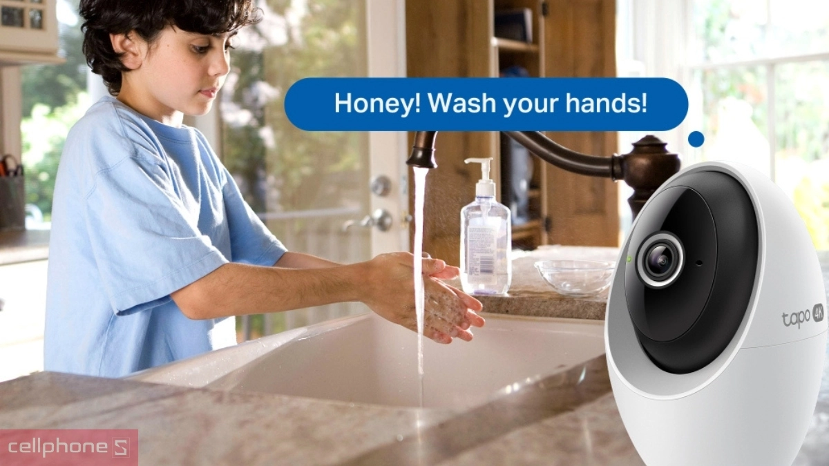 Ưu điểm hỗ trợ giao tiếp 2 chiều linh hoạt của camera TP-Link Tapo IP Wifi 8MP C260