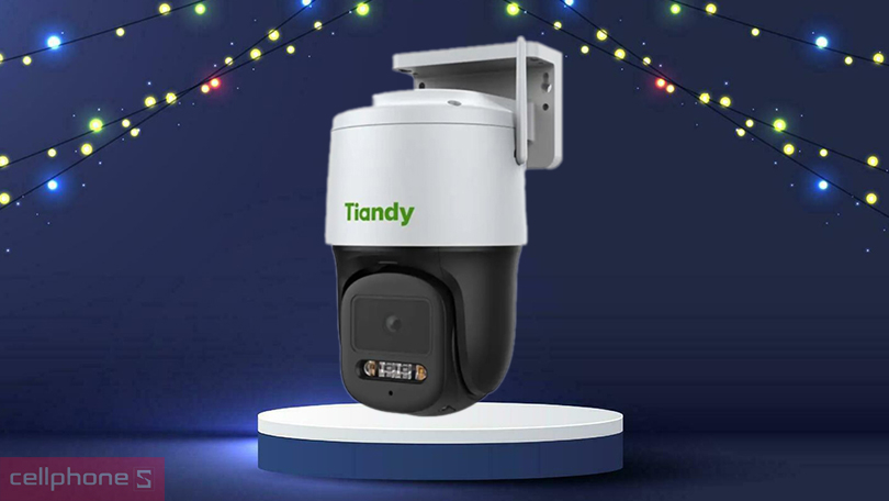 Khả năng phát hiện chuyển động, đàm thoại và lưu trữ của camera IP ngoài trời 360 độ 3MP Tiandy TC-H334S
