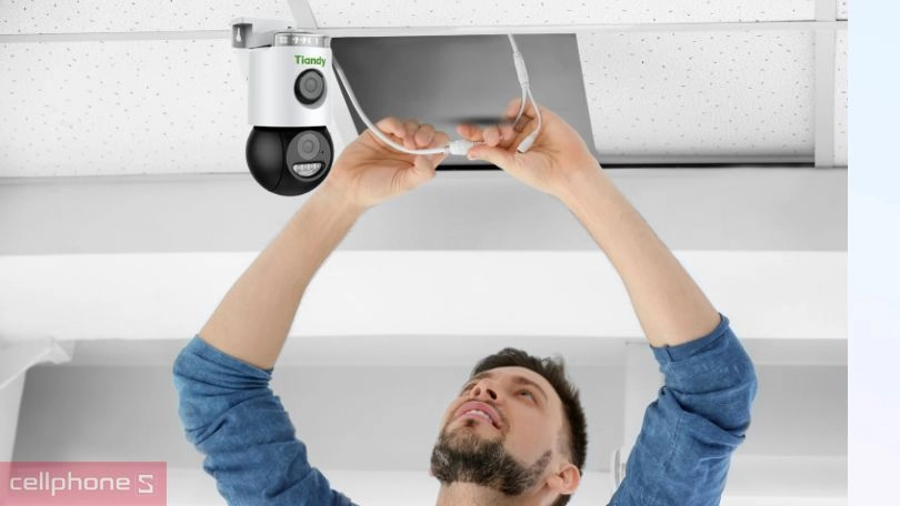 Tính năng phát hiện chuyển động của camera IP wifi ngoài trời Tiandy Dual camera H363N 6MP fullcolor