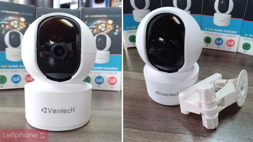 Khả năng quay bao quát không gian rộng của camera AI Vantech AI V2010C