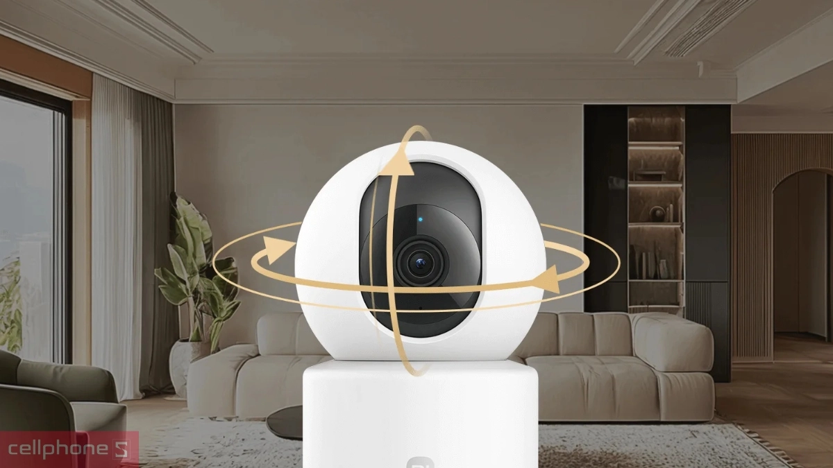 Khả năng quay và quét của camera IP WiFi Xiaomi 2MP 1080P C201
