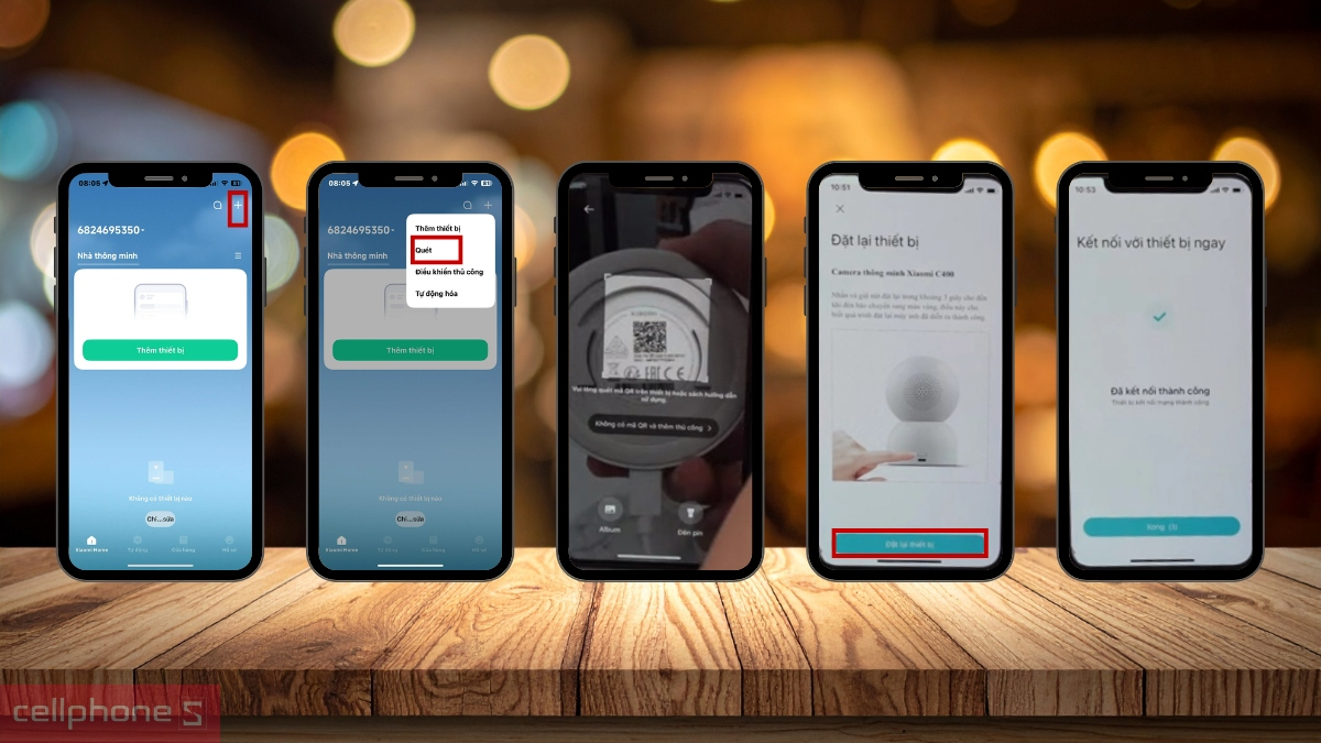 Hướng dẫn kết nối app với camera IP WiFi Xiaomi 2MP 1080P C201 chi tiết