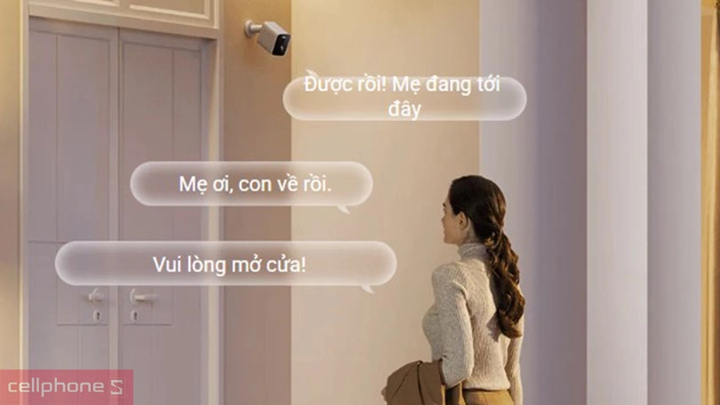 Khả năng hỗ trợ đàm thoại của camera ngoài trời Xiaomi 3MP BW300