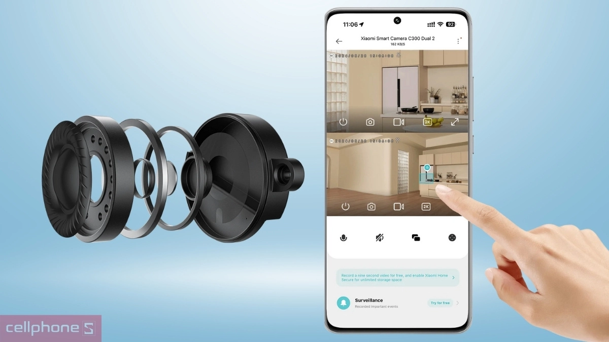 Hướng dẫn sử dụng camera Xiaomi IP Wifi 3MP Dual C300