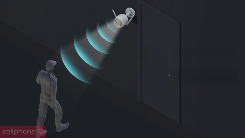 Tính năng đàm thoại 2 chiều của camera IP Wifi ngoài trời Ezviz H3C 2K Full Color