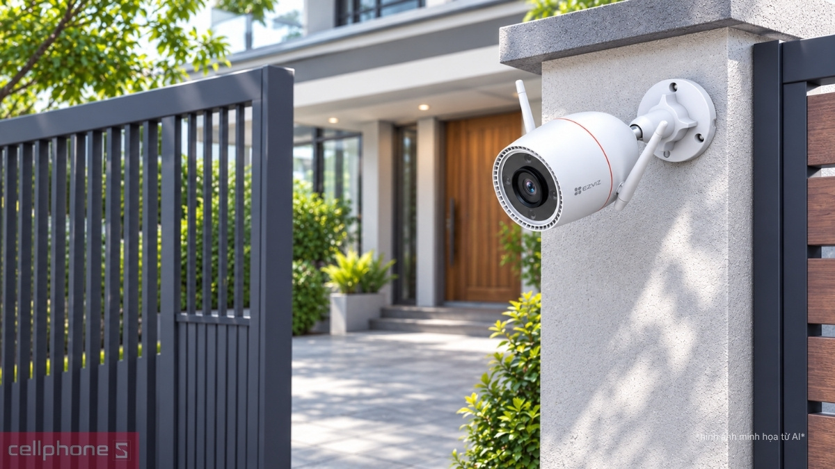 EZVIZ H3C phù hợp lắp đặt tại các vị trí thoáng