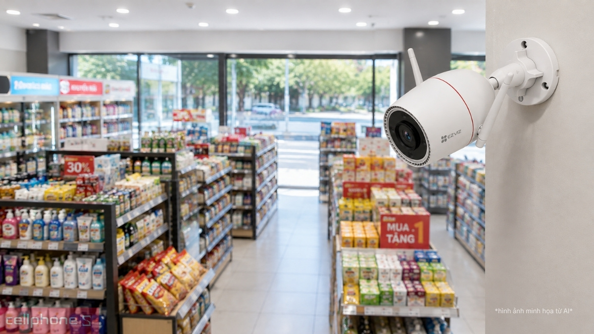 EZVIZ H3C giúp giám sát các vị trí hiệu quả