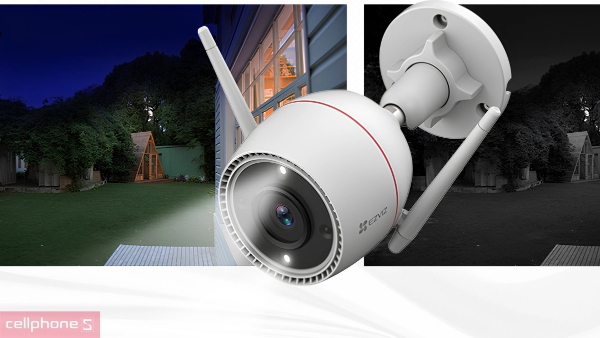 EZVIZ H3C có thể quan sát ban đêm bằng hồng ngoại