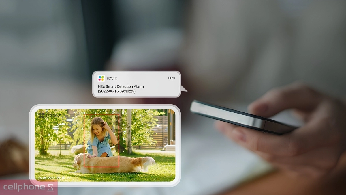 EZVIZ H3C tích hợp AI phát hiện hình dáng người