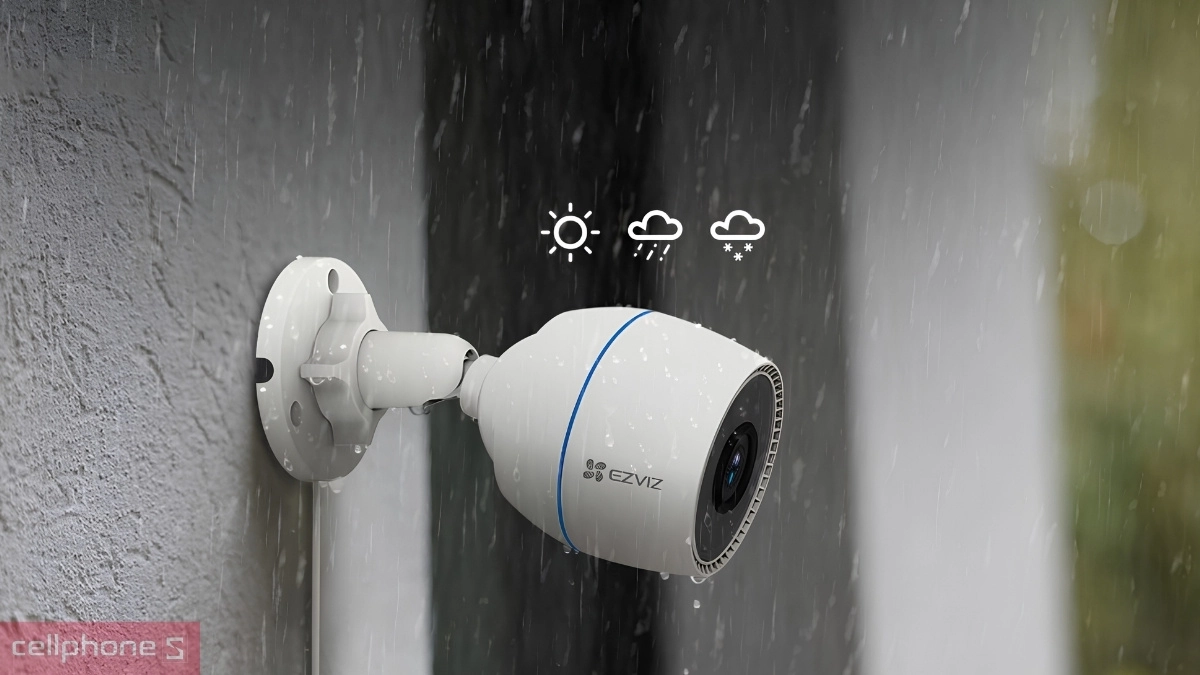 EZVIZ H3C đạt chuẩn chống bụi và nước IP67
