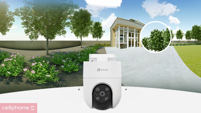 Góc độ ghi hình của camera EZVIZ IP WiFi H8C 3MP 2K