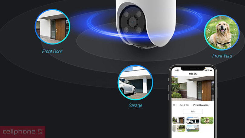 Hướng dẫn kết nối camera Ezviz IP Wifi H8C 4MP 2K Plus với điện thoại