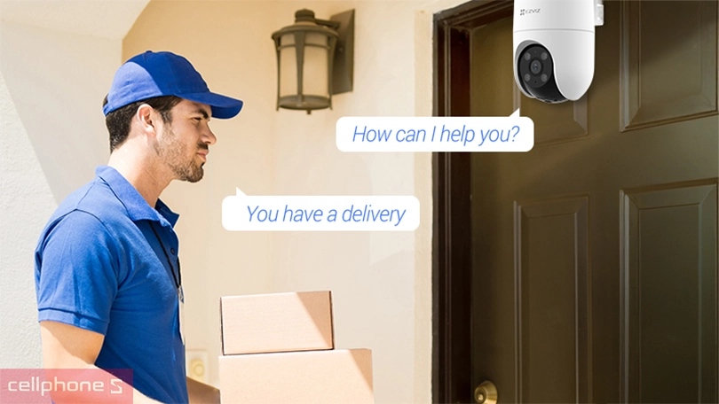 Đàm thoại camera Ezviz IP Wifi H8C 4MP 2K Plus