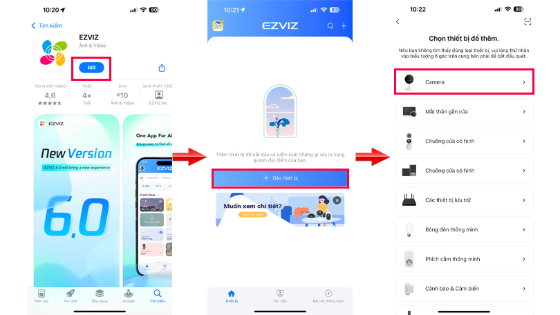 Hướng dẫn két nối camera EZVIZ IP WiFi H8C Pro 4MP 2K Plus với điện thoại
