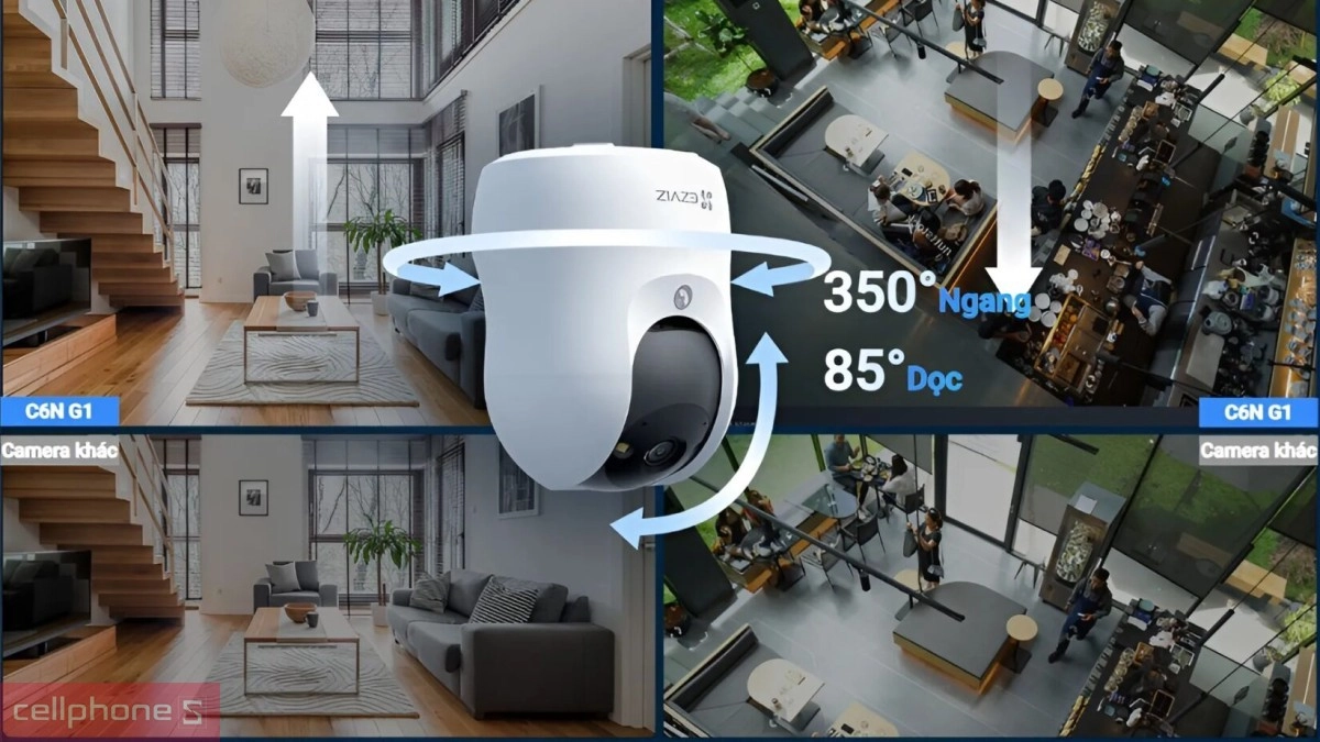 Vì sao nên mua Camera EZVIZ IP WiFi hồng ngoại C6N G1 5MP