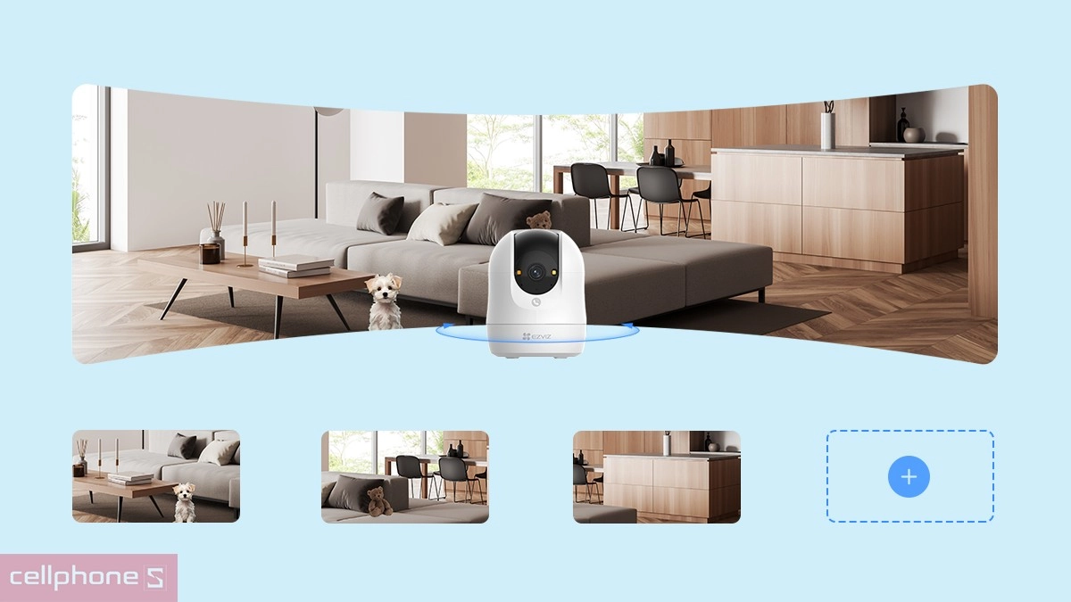 Camera EZVIZ IP WiFi hồng ngoại C6N G1 5MP sở hữu thiết kế gọn gàng