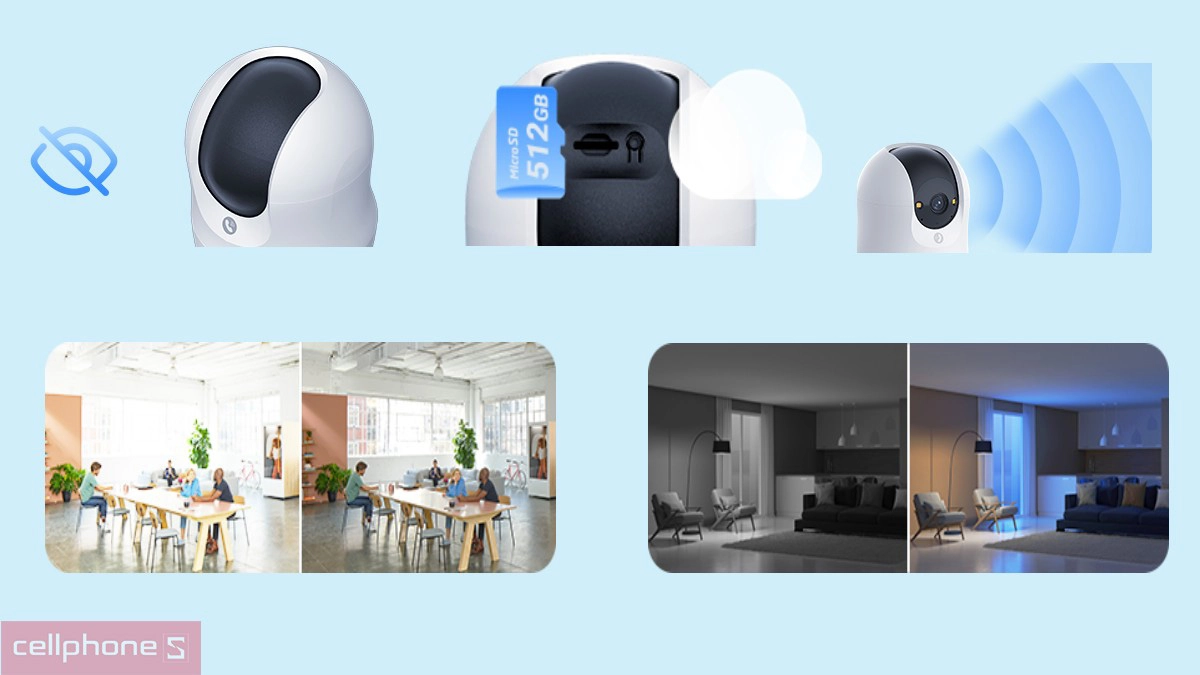 Camera EZVIZ IP WiFi hồng ngoại C6N G1 5MP được tích hợp nhiều công nghệ giám sát hiện đại