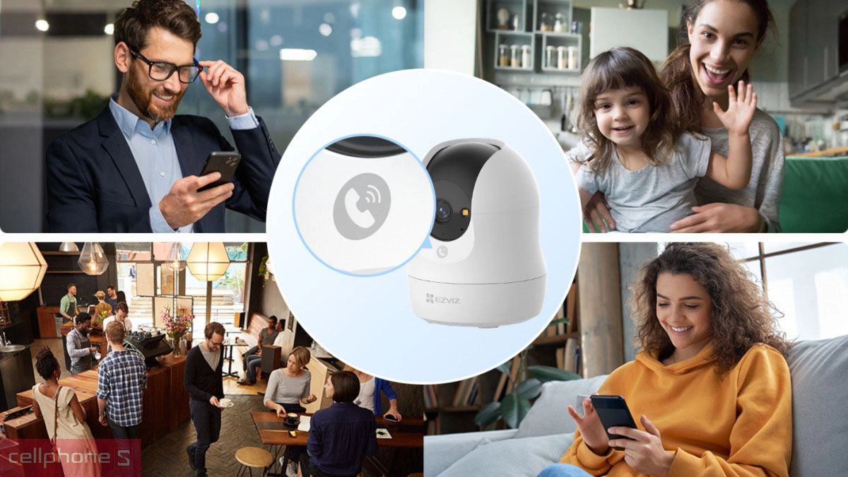 Camera EZVIZ IP WiFi hồng ngoại C6N G1 5MP mang đến nhiều lựa chọn lưu trữ