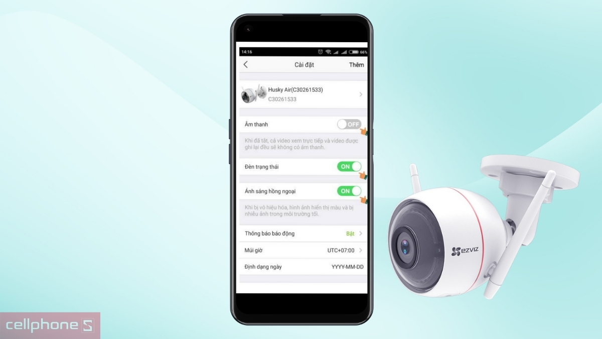Hướng dẫn sử dụng camera EZVIZ IP Wifi ngoài trời Husky Air 2.8mm 1080p chi tiết