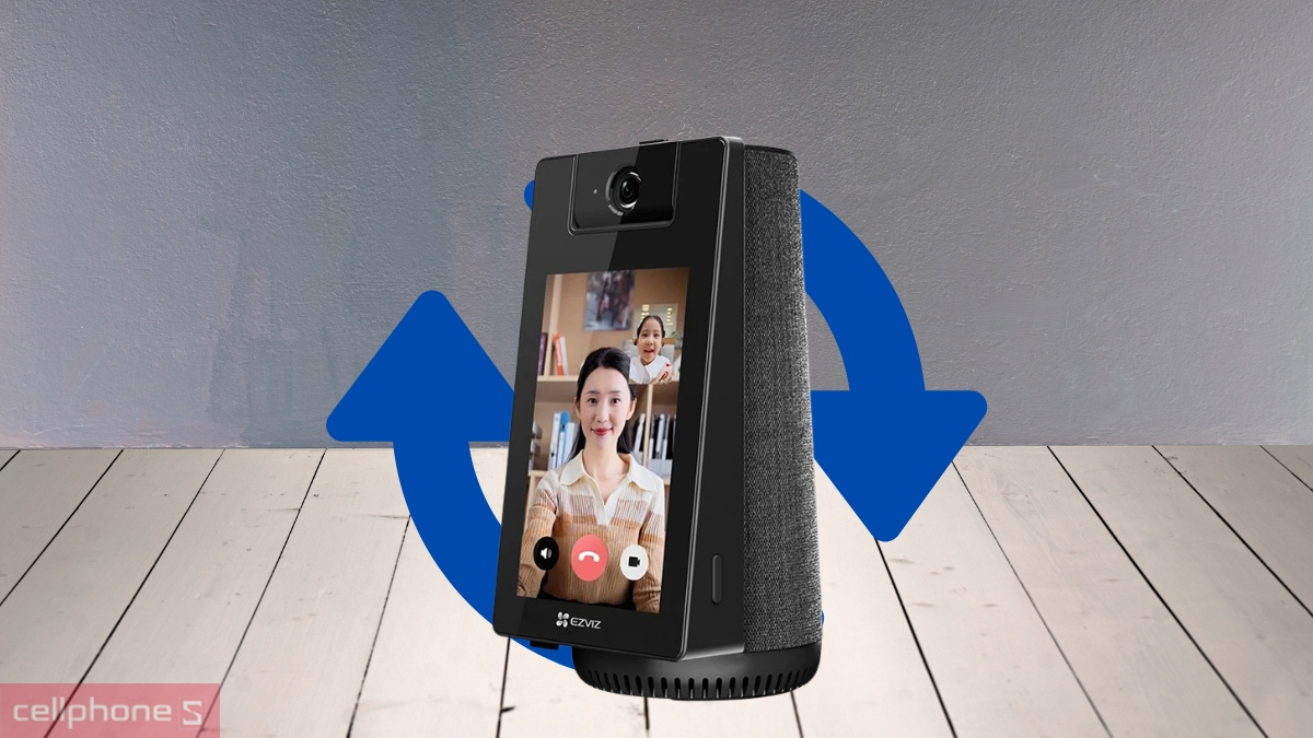 Khả năng quay và quét linh hoạt của camera Ezviz IP Wifi tích hợp màn hình S10 4MP