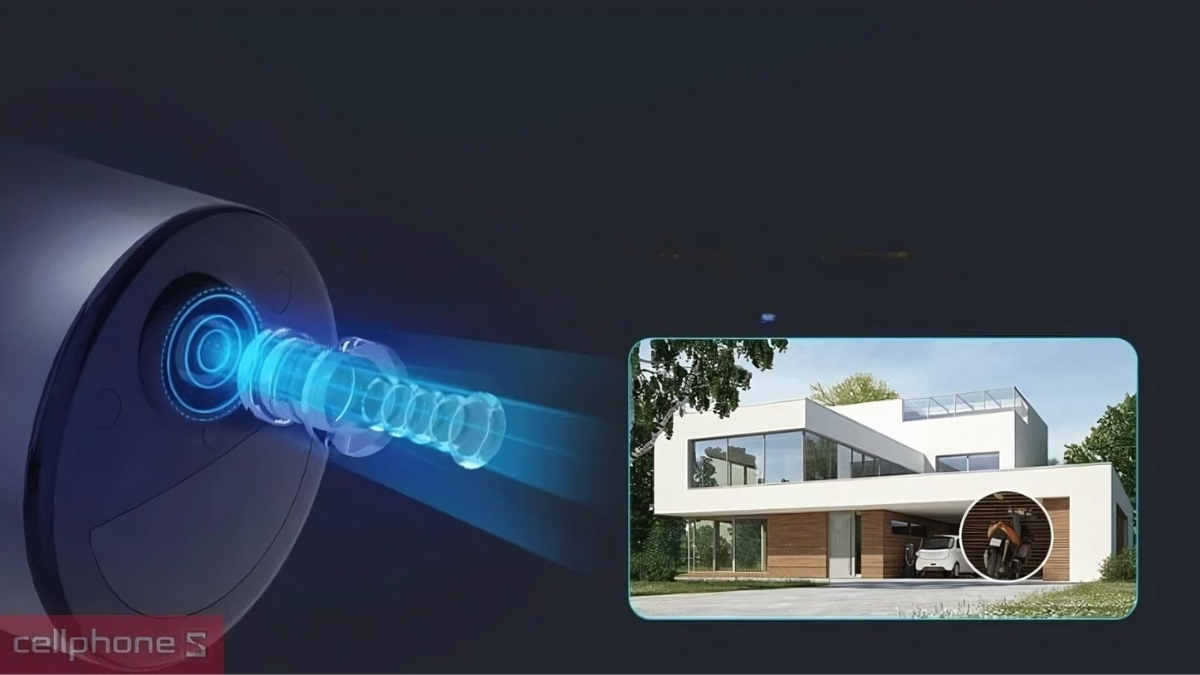 Khả năng quay và quét của camera EZVIZ năng lượng mặt trời EB3 KIT 3MP