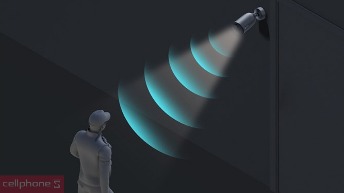 Cảm biến chuyển động hiện đại của camera EZVIZ năng lượng mặt trời EB3 KIT 3MP