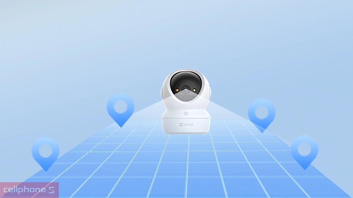 Khả năng phát hiện, theo dõi chuyển động của camera EZVIZ WiFi trong nhà H6c G1 8MP