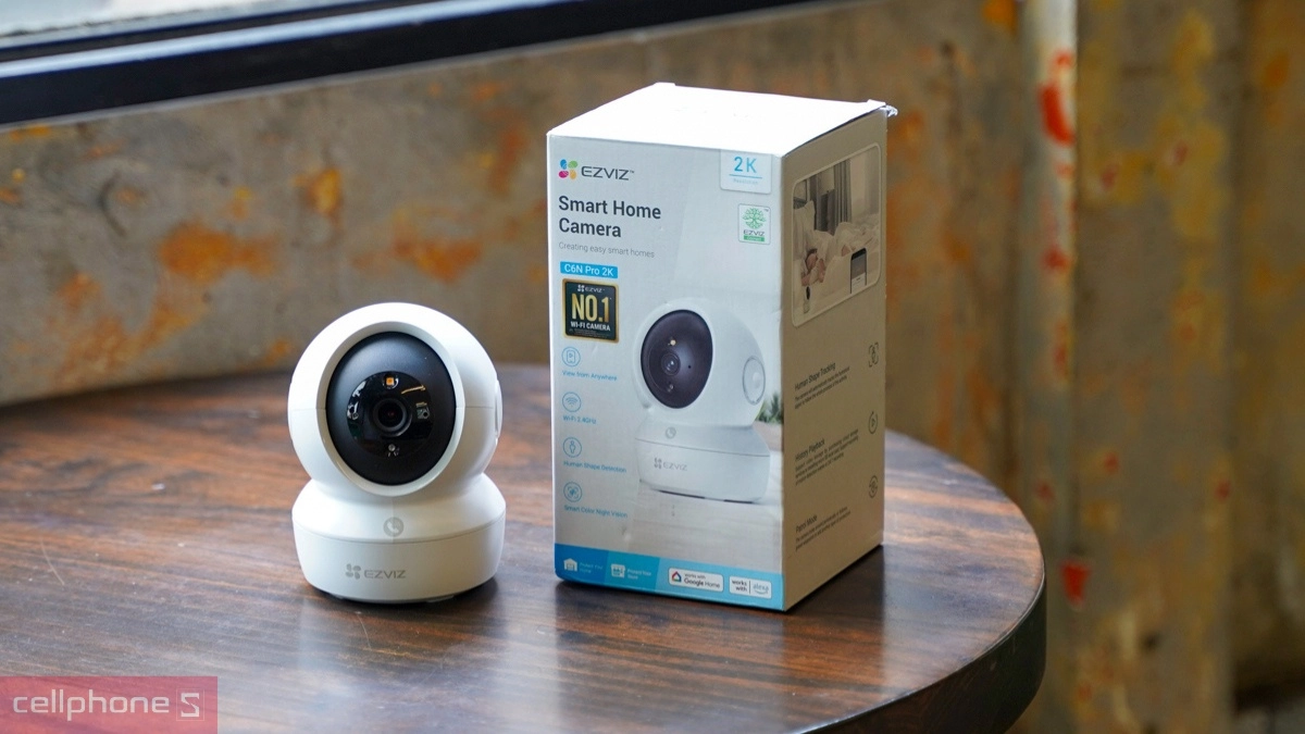 Camera Ezviz C6N Pro 2K 3MP hỗ trợ quan sát toàn cảnh 360 độ