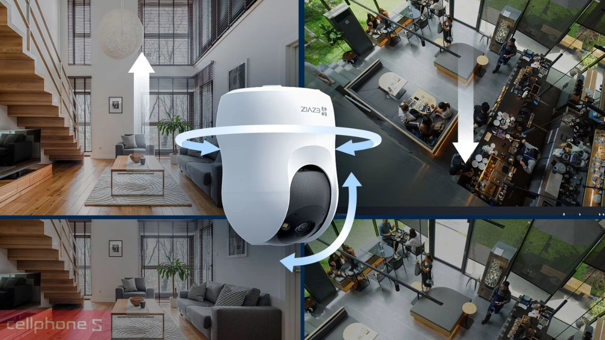 Ghi hình 2K sắc nét trên Camera IP hồng ngoại không dây Ezviz C6N G1 3MP