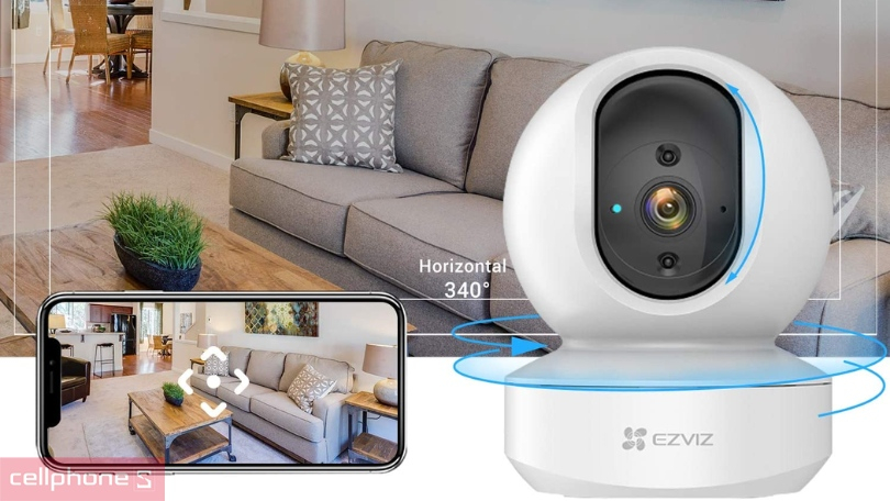 camera EZVIZ H6C cho phép điều khiển qua ứng dụng camera EZVIZ H6C cho phép điều khiển qua ứng dụng