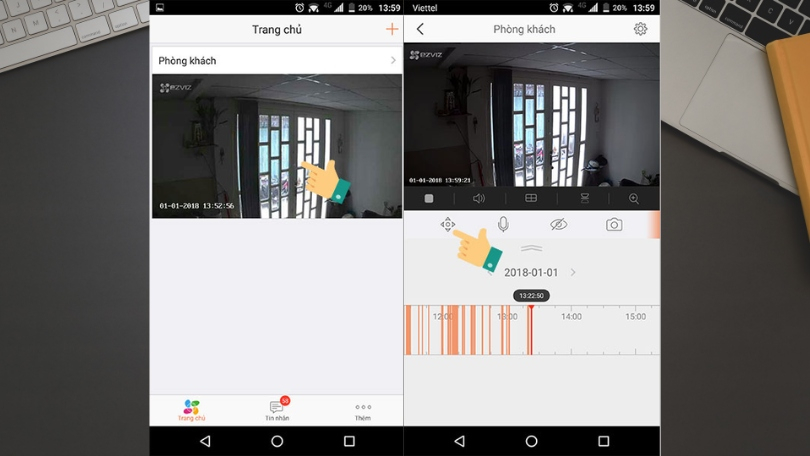 Cách điều khiển camera H6C bằng ứng dụng điện thoại Cách điều khiển camera H6C bằng ứng dụng điện thoại