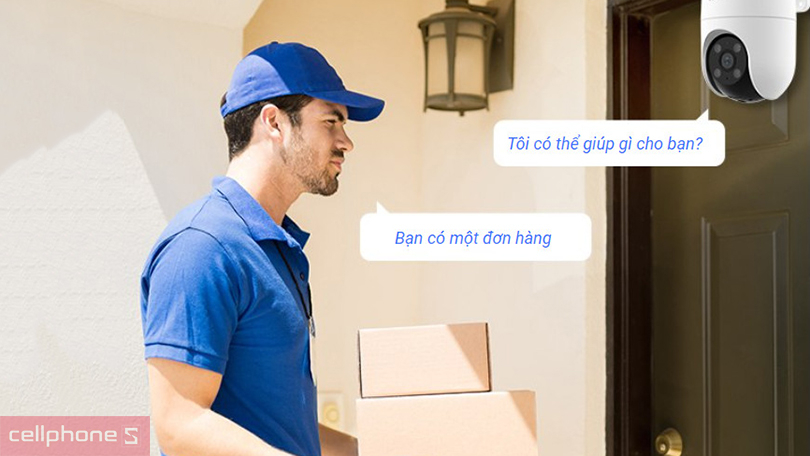 Đàm thoại 2 chiều trên camera Ezviz H8C 1080p Full Color