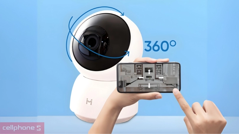 Góc quay camera Imilab A1 2K xoay 360