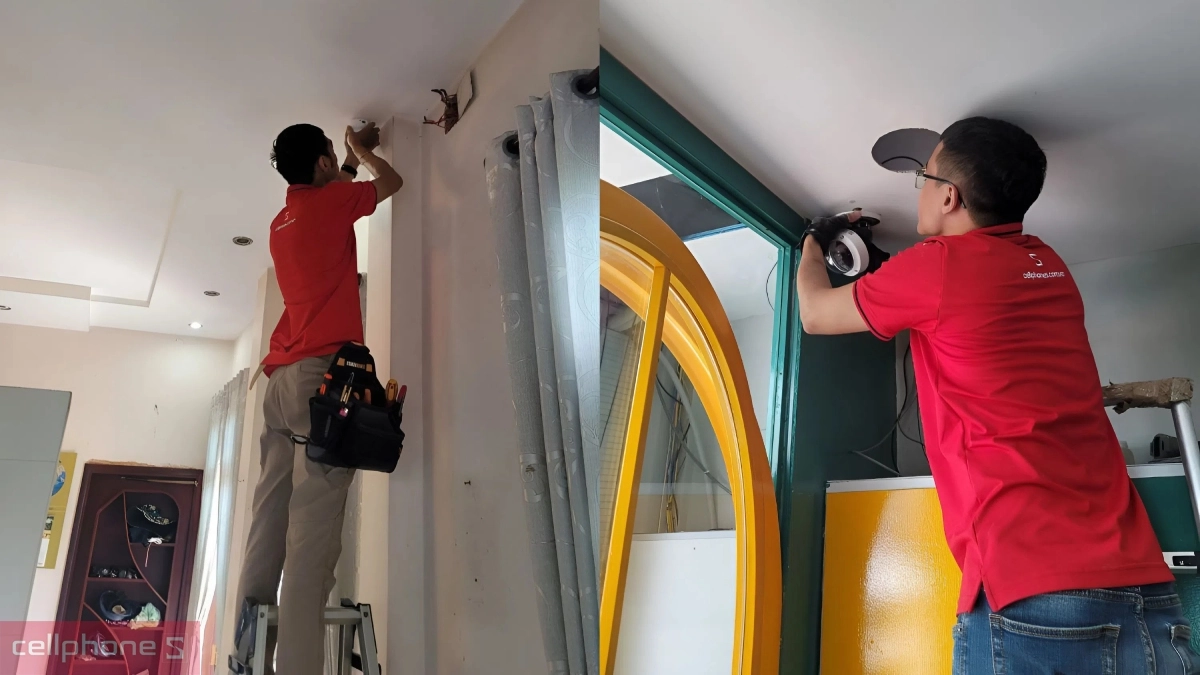 Dịch vụ lắp camera công trình của CellphoneS