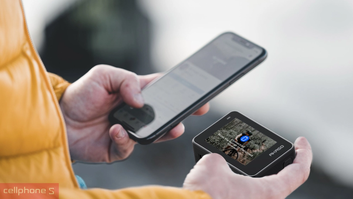 Camera Akaso được thiết kế giao diện dễ dùng