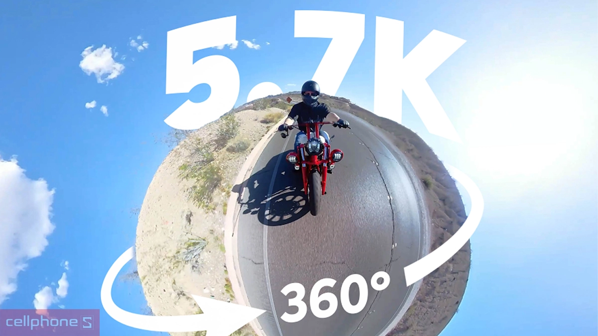 Chất lượng ghi hình, thu âm cao của camera hành động Akaso 360 Creator Edition