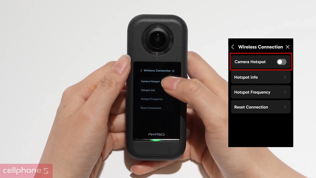 Hướng dẫn kết nối điện thoại với camera hành động Akaso 360 Creator Edition